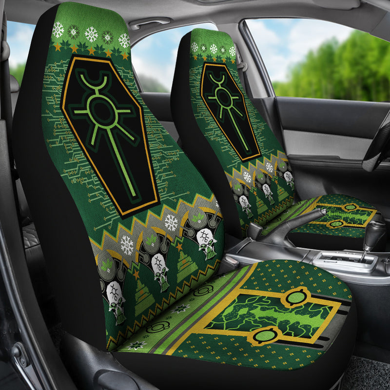 Christmas Warhammer 40k Christmas Green Premium Custom Car Seat Covers Decor Protectors Nearkii