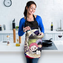 Jujutsu Kaisen Gojo Sakuna Chibi Anime Love You To The Moon Galaxy Custom Apron Best Gift For Anyone Who Loves Cooking