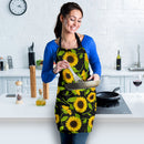 Sunflower Pattern Custom Apron Best Gift For Anyone Who Loves Cooking