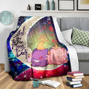 Gengar And Clefable Cute Pokemon Love You To The Moon Galaxy Blanket Nearkii