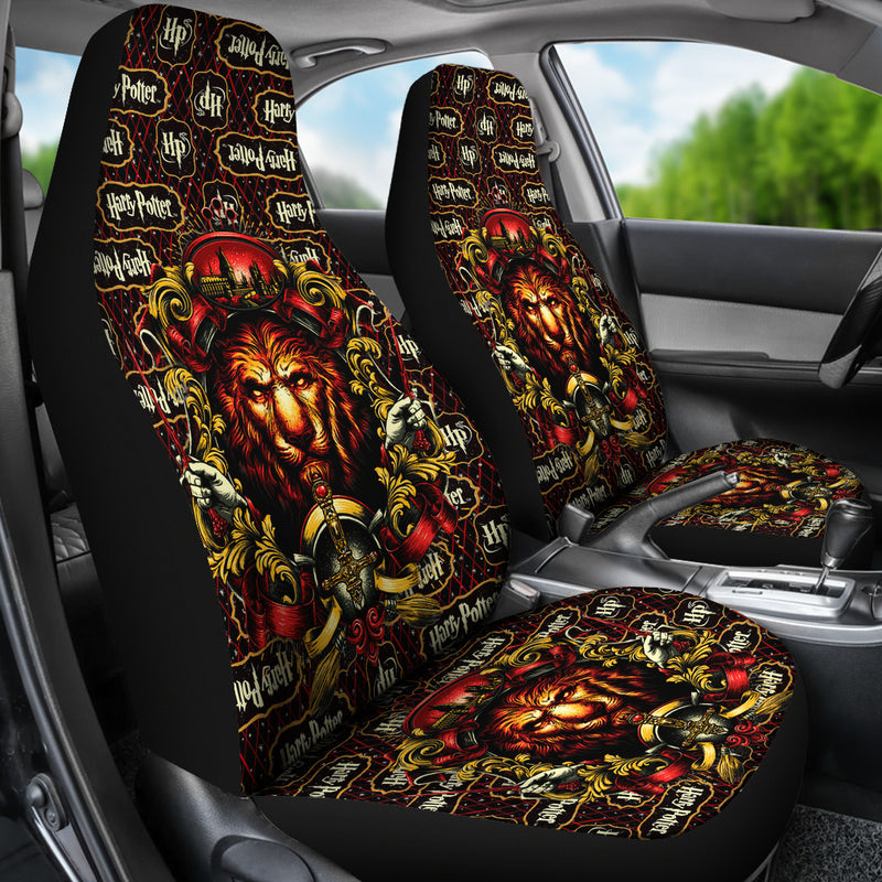 Gryffindor Harry Potter Premium Custom Car Seat Covers Decor Protector