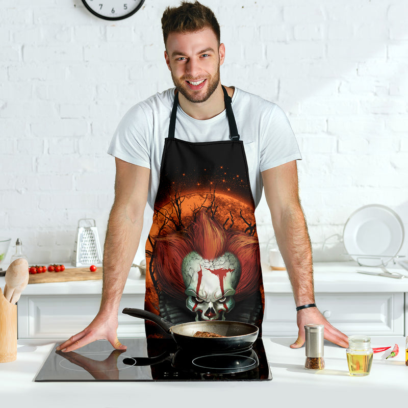 It Horror Movie Moonlight Custom Apron Best Gift For Anyone Who Loves Cooking Nearkii