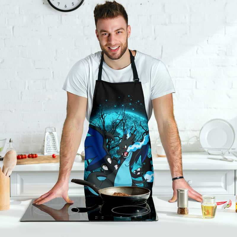 Charizard Mega X Moonlight Custom Apron Best Gift For Anyone Who Loves Cooking Nearkii