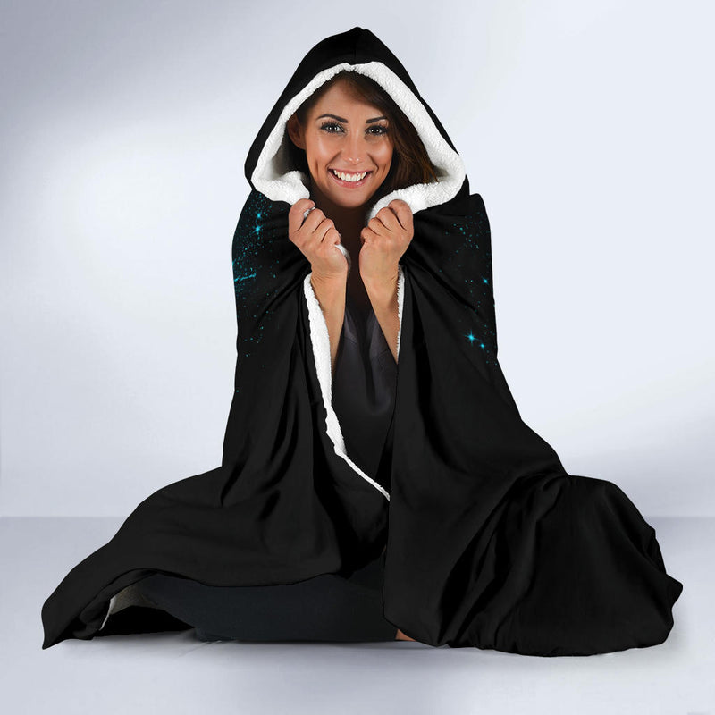 Charizard Mega X Moonlight Economy Hooded Blanket Nearkii
