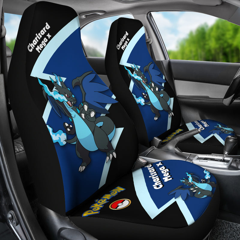 Charizard X Pokemon Premium Custom Car Seat Covers Decor Protectors Nearkii