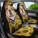 Sunflower Bulldog Premium Custom Car Seat Covers Decor Protector