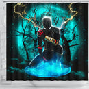 Spider Man Black Suit No Way Home Moonlight Shower Curtain Nearkii