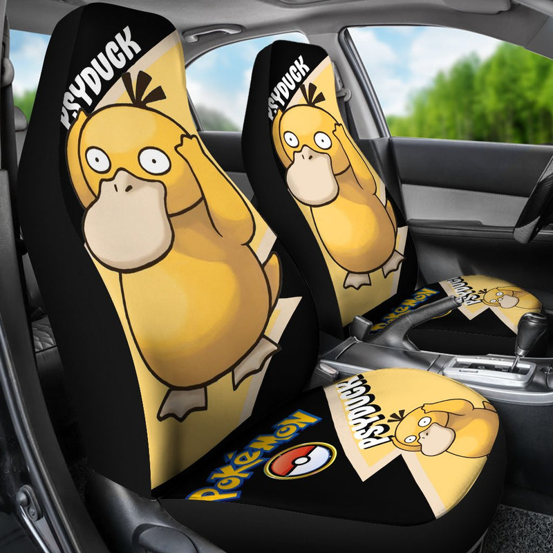 Psyduck Car Seat Covers Custom Anime Pokemon Car Accessories Nearkii