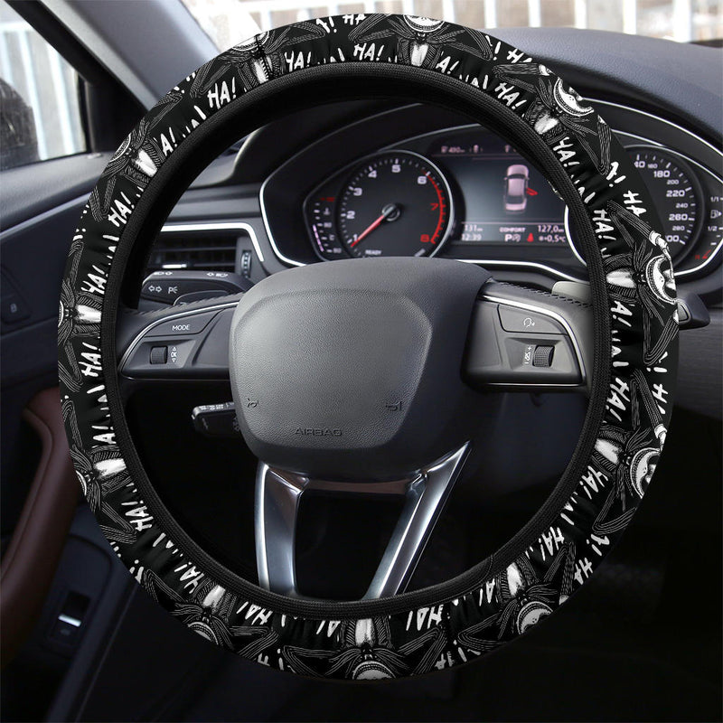Nightmare Before Christmas Haha Premium Custom Car Steering Wheel Cover Nearkii