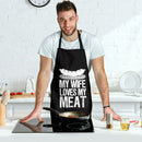 My Wife Love My Meats Custom Apron Best Gift For Anyone Who Loves Cooking Nearkii