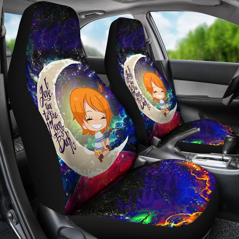Nami One Piece Love You To The Moon Galaxy Car Seat Covers Nearkii