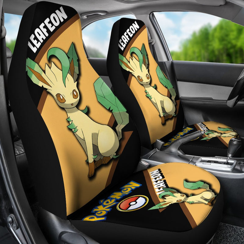 Leafeon Car Seat Covers Custom Anime Pokemon Car Accessories Nearkii