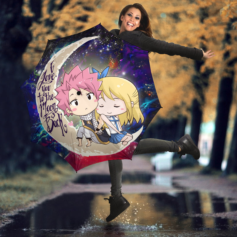 Natsu Fairy Tail Anime Love You To The Moon Galaxy Umbrella Nearkii