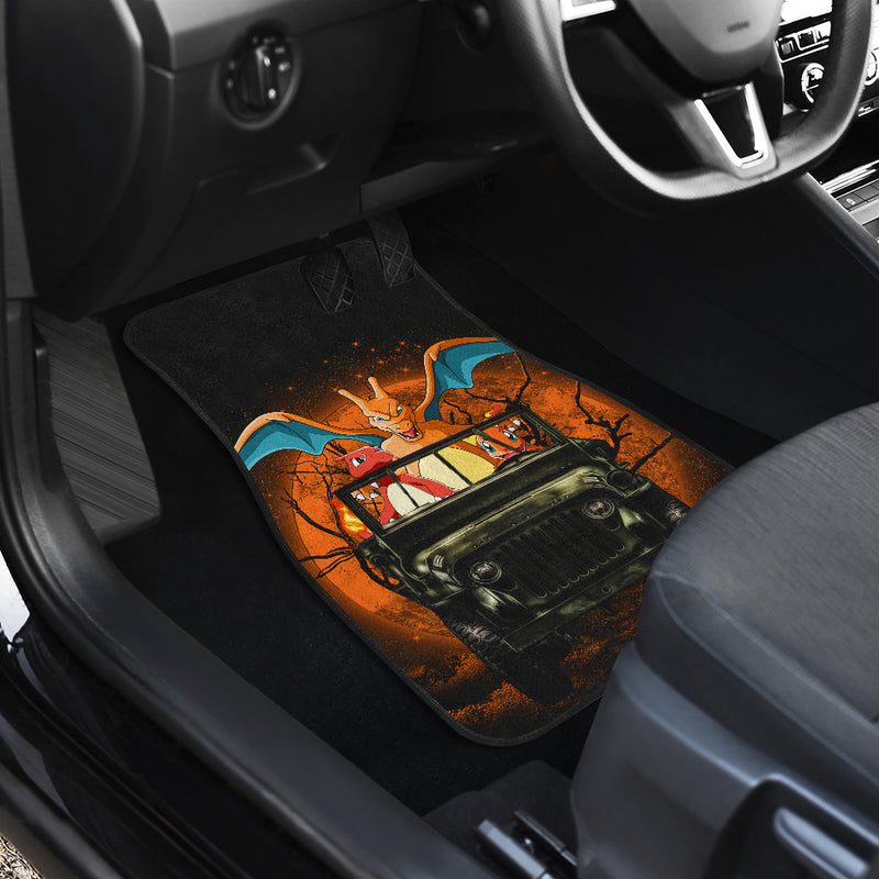 Charizard Charmender Drive Jeep Moonlight Halloween Funny Moonlight Car Floor Mats Car Accessories