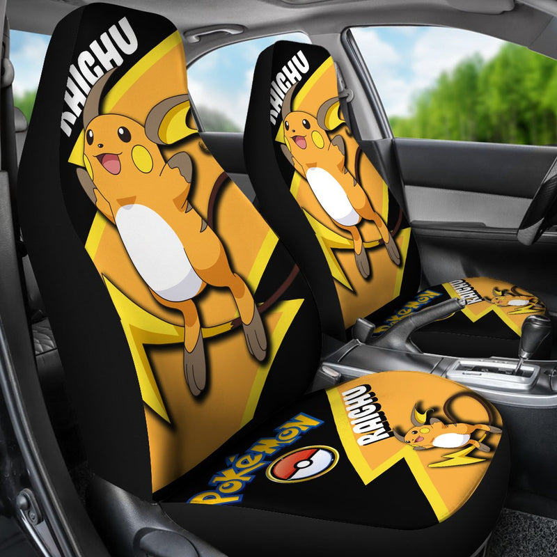 Raichu Car Seat Covers Custom Anime Pokemon Car Accessories Nearkii