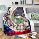 Spy x Family Love You To The Moon Galaxy Premium Blanket Nearkii
