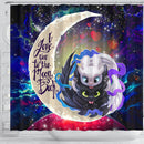 Toothless And Light Fury How To Train Your Dragon Love You To The Moon Galaxy Shower Curtain Nearkii