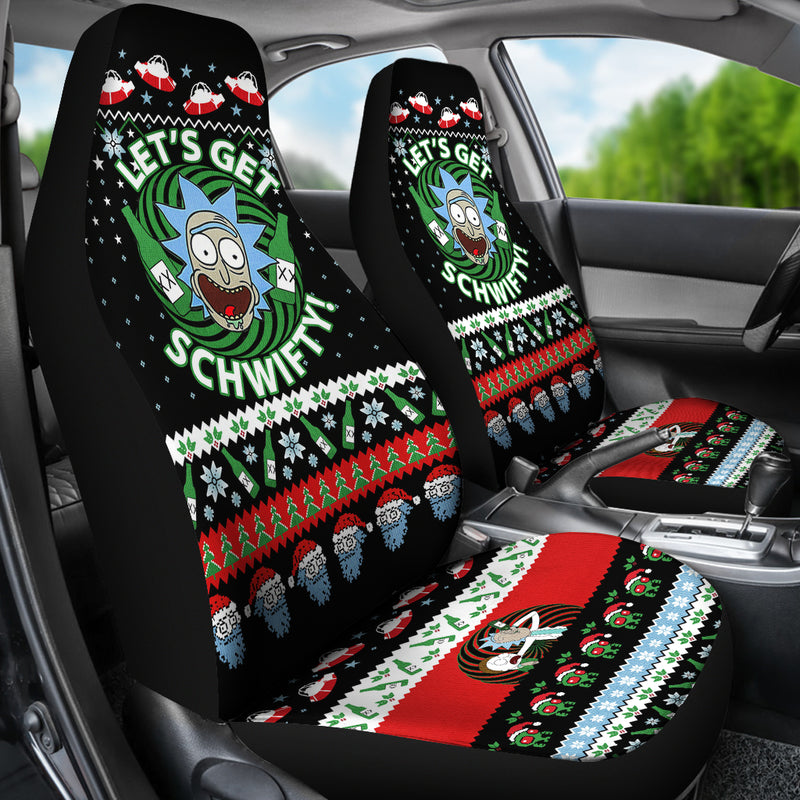 Rick Morty Christmas Premium Custom Car Seat Covers Decor Protectors Nearkii