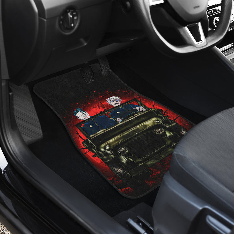 Gojo Geto Jujutsu Kaisen Ride Jeep Halloween Funny Anime Car Floor Mats Car Accessories