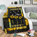 Dragonfly Sunflower Premium Blanket Nearkii