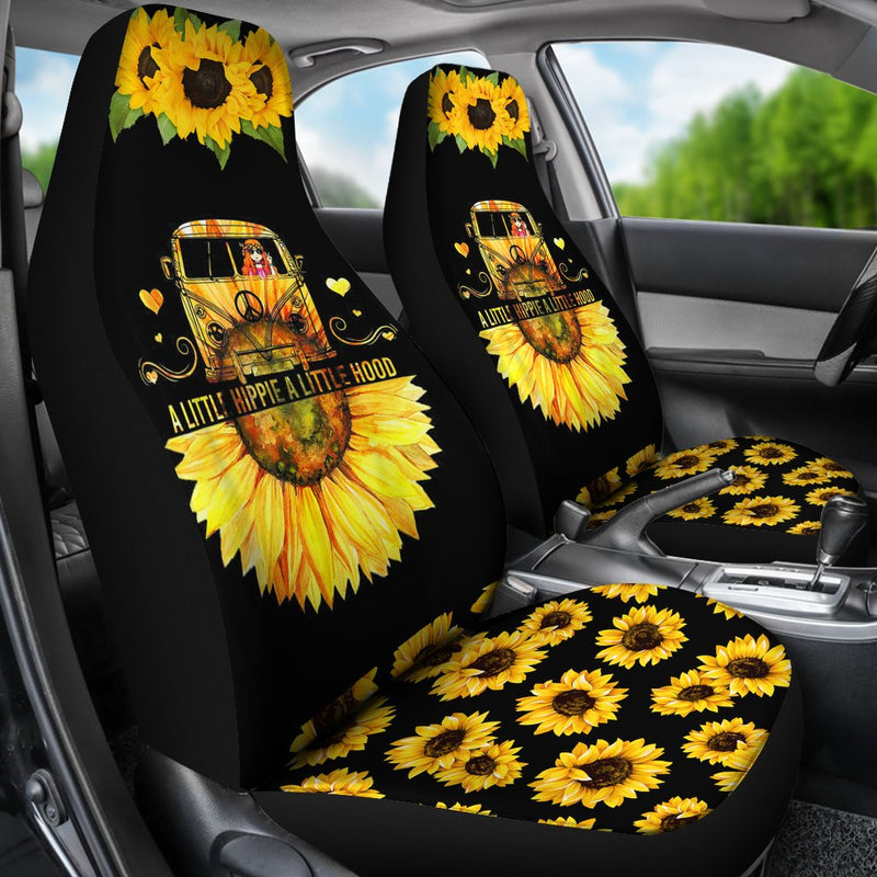 Best Sunflower A Little Hippie A Little Hood Premium Custom Car Seat Covers Decor Protector Nearkii