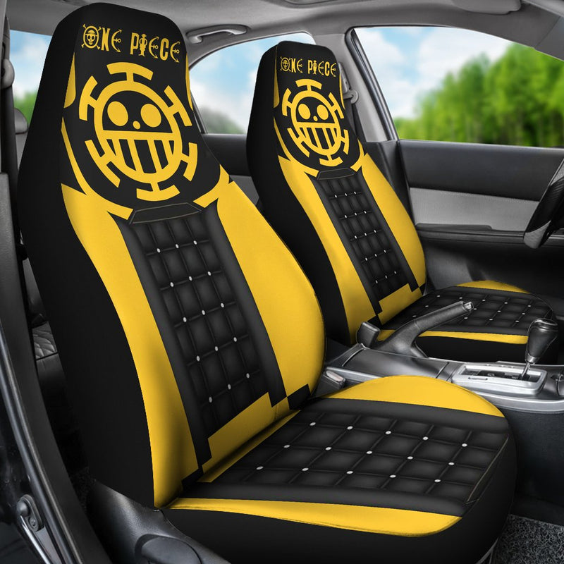 One Piece Yellow Premium Persionalized Car Premium Custom Car Seat Covers Decor Protectors Nearkii