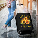 Sunflowers Just A Girl Who Loves Sunflowers Art Luggage Cover Suitcase Protector Suitcase Protector Nearkii