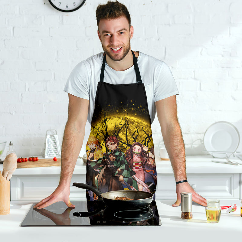 Moon Demonslayer Moonlight Custom Apron Best Gift For Anyone Who Loves Cooking