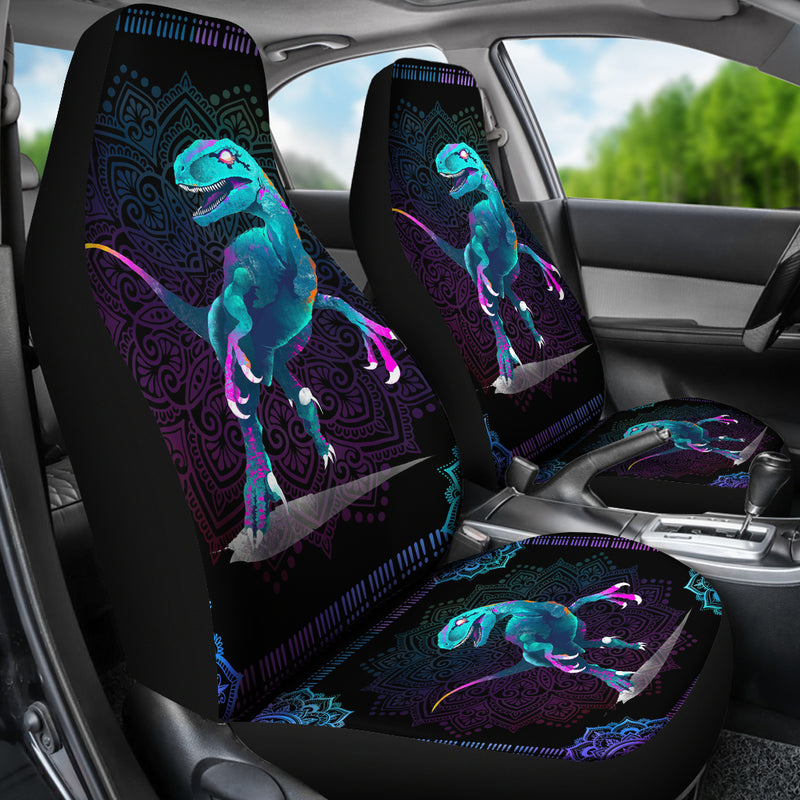 Dinosaur Mandala Car Seat Cover Nearkii