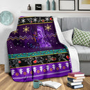 Black Panther Purple Christmas Blanket Amazing Gift Idea Nearkii