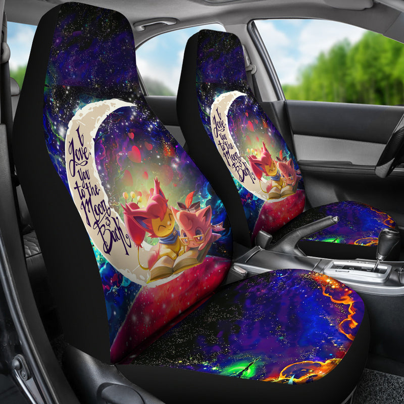 Skitty And Jigglypuff Pokemon Love You To The Moon Galaxy Premium Custom Car Seat Covers Decor Protectors Nearkii