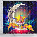 Jirachi Pokemon Love You To The Moon Galaxy Shower Curtain Nearkii