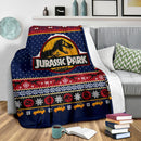 Jurassic Park Ugly Christmas Custom Blanket Home Decor Nearkii