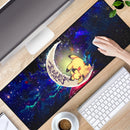 Pikachu Pokemon Sleep Love You To The Moon Galaxy Mouse Mat Nearkii