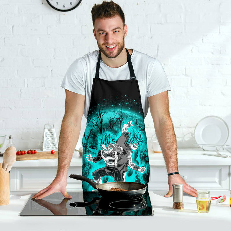 Goku Vegeta Moonlight Custom Apron Best Gift For Anyone Who Loves Cooking Nearkii