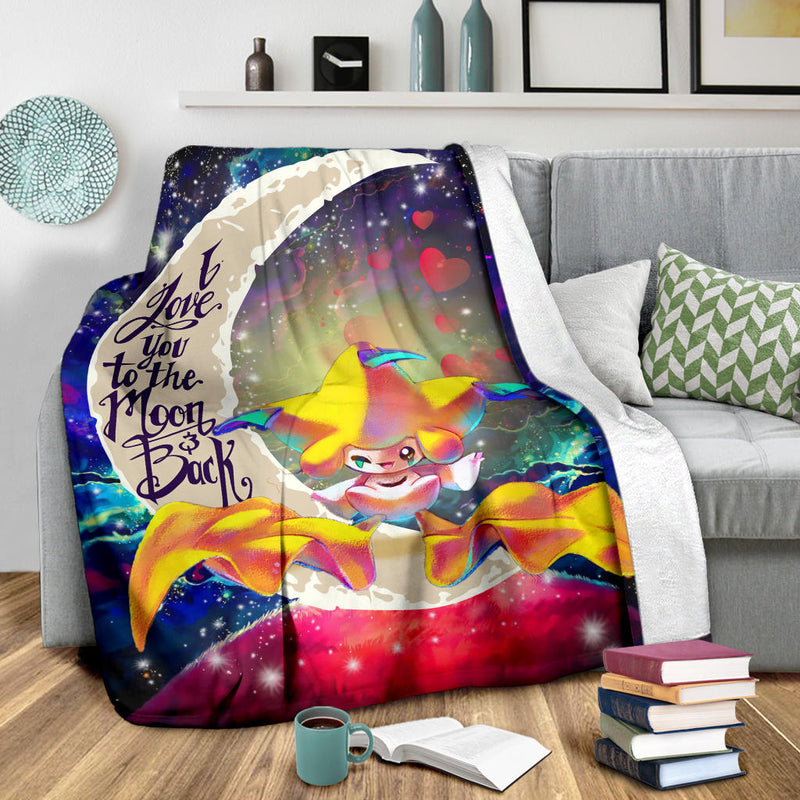 Jirachi Pokemon Love You To The Moon Galaxy Blanket Nearkii