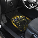 Stitch And Baby Yoda Ride Jeep Moonlight Halloween Funny Car Floor Mats Car Accessories