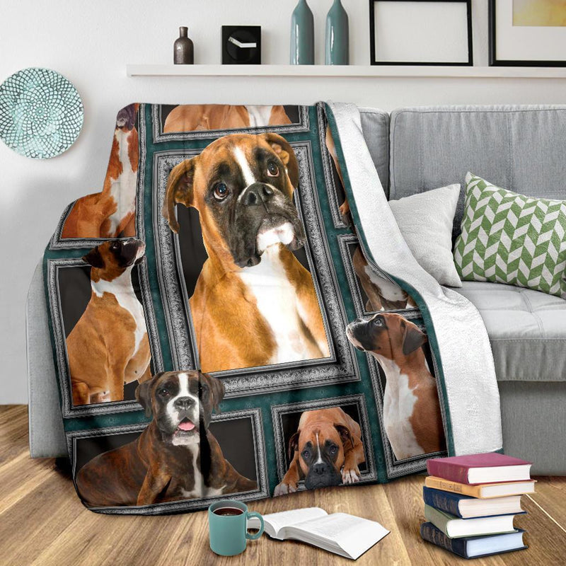 Boxer Dog Premium Blanket Nearkii