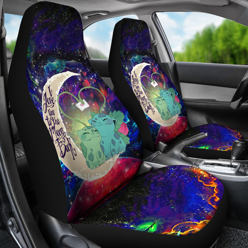 Bulbasaur Couple Pokemon Love You To The Moon Galaxy Premium Custom Car Seat Covers Decor Protectors Nearkii