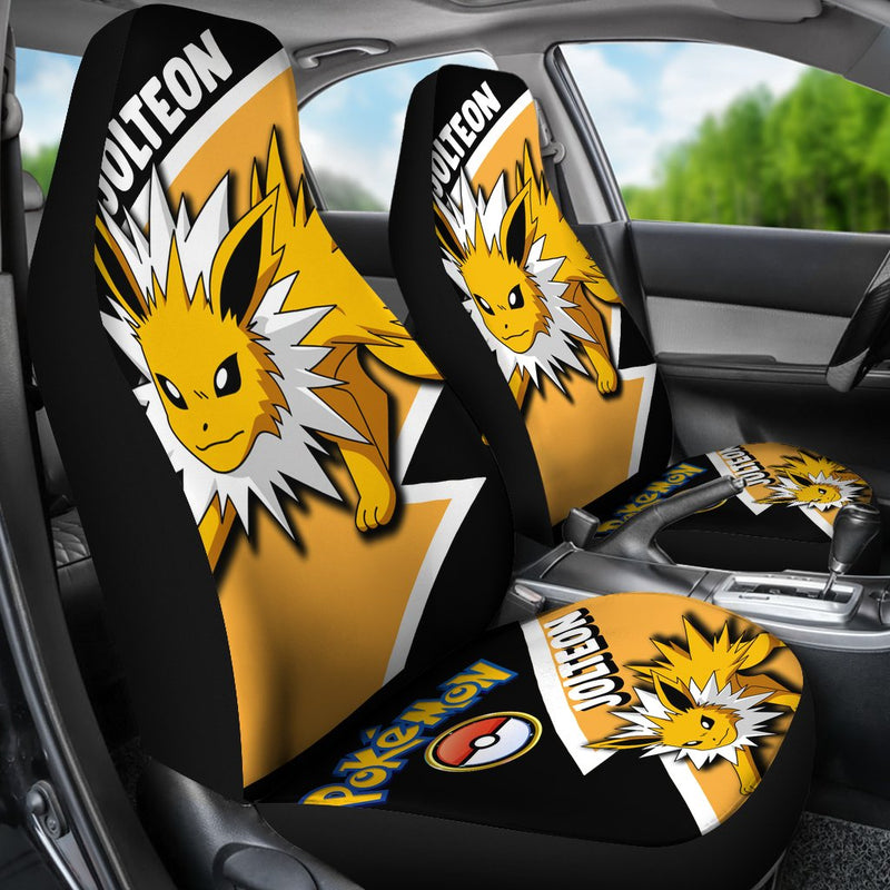 Jolteon Car Seat Covers Custom Anime Pokemon Car Accessories Nearkii