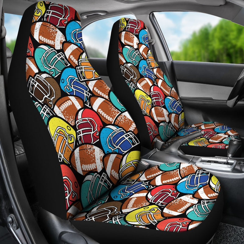 Best Abstract American Football Pattern Seat Covers Car Decor Car Protector Nearkii