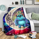 Monster Inc Sully And Mike Love You To The Moon Galaxy Blanket Nearkii