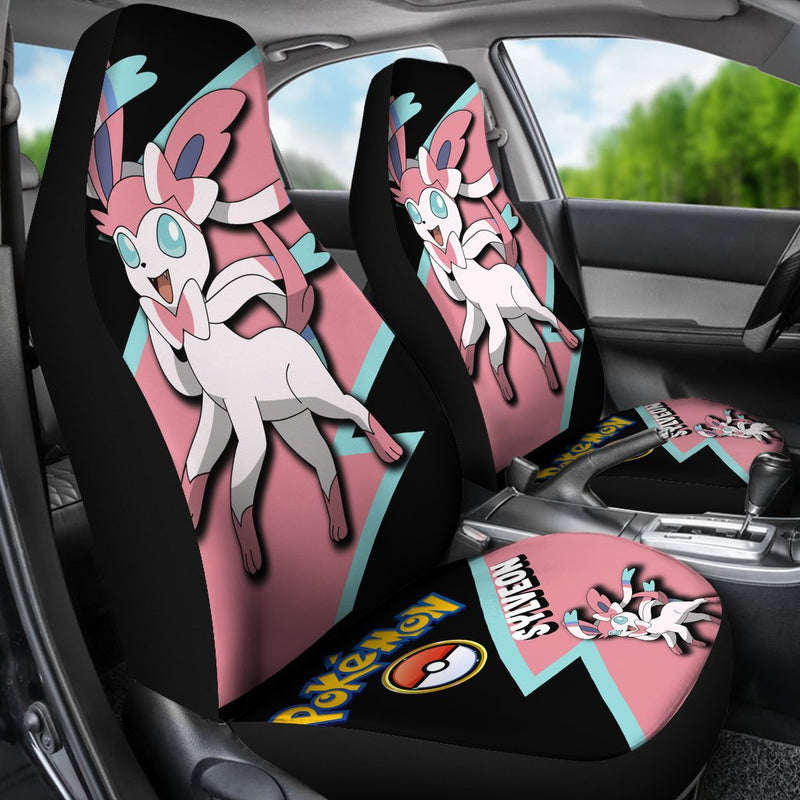 Sylveon Car Seat Covers Custom Anime Pokemon Car Accessories Nearkii