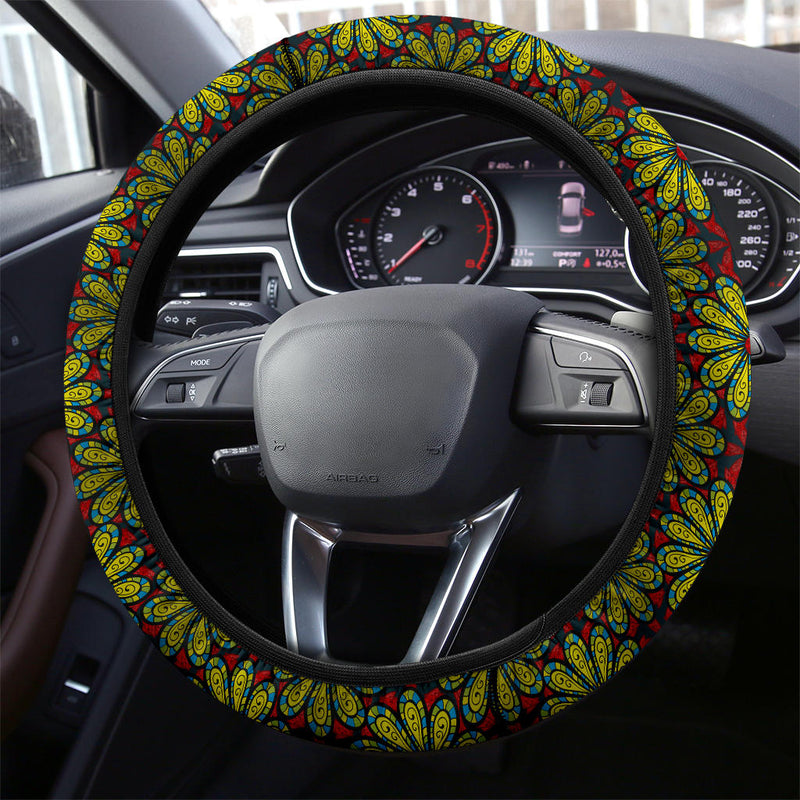 Flower Glass Premium Car Steering Wheel Cover Nearkii