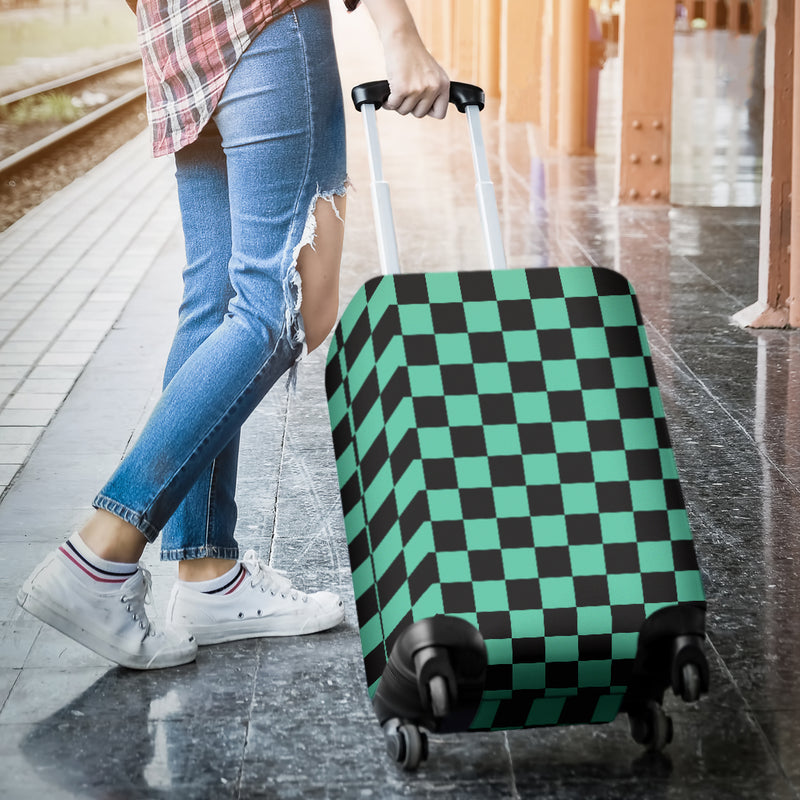 Tanjiro Kamado Insect Pillar Butterfly Pink Classic Pattern Demon Slayer Kimetsu No Yaiba Luggage Covers Nearkii