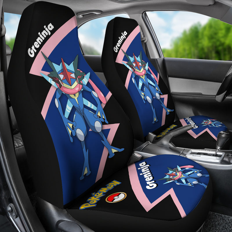 Greninja Water Shuriken Pokemon Premium Custom Car Seat Covers Decor Protectors Nearkii