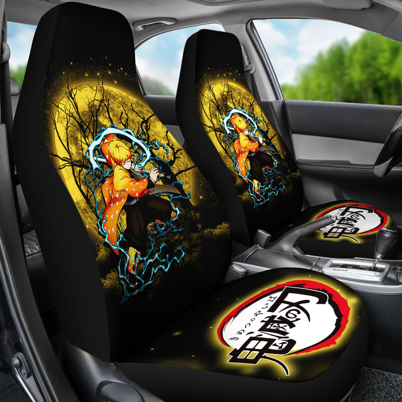 Zenitsu Demon Slayer Moonlight Premium Custom Car Seat Covers Decor Protectors Nearkii