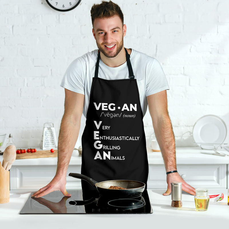 Vegan Custom Apron Gift For Cooking Guys