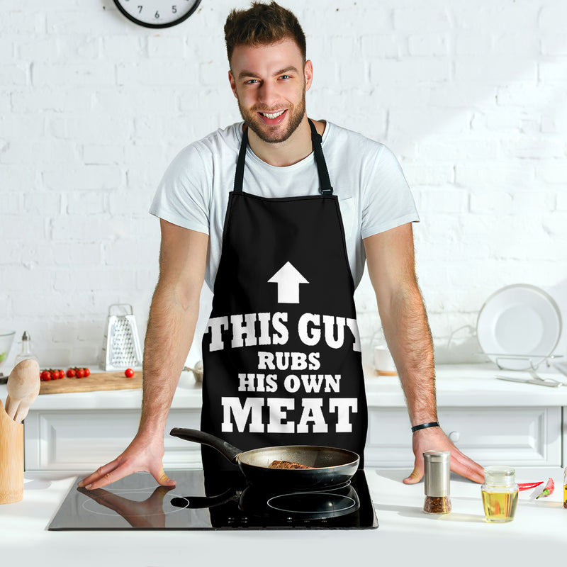 This Guy Rubs His Own Meat Custom Apron Best Gift For Anyone Who Loves Cooking