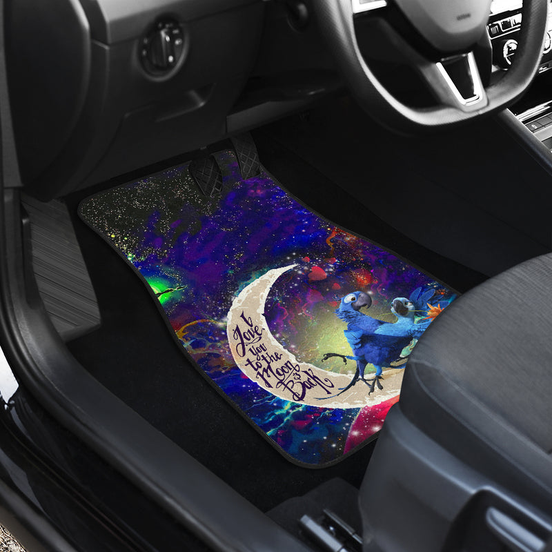 Rio Blu and Jewel Love You To The Moon Galaxy Car Floor Mats Car Accessories Nearkii